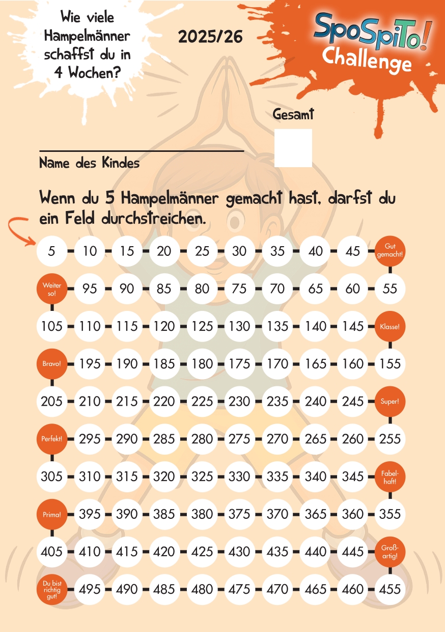 hampelmannkarte 5er schritte a5 download